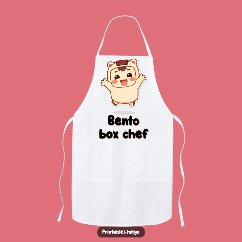 Funny Bento Jumper Apron: Happy Chef Character, Your Hilarious Funny Gift for Kitchen Fun!