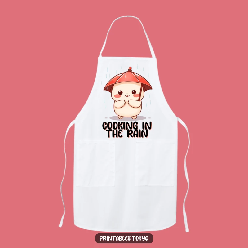 Funny Dumpling Apron: Cute Character Cooking Fun - Whimsical Kitchenwear Gift