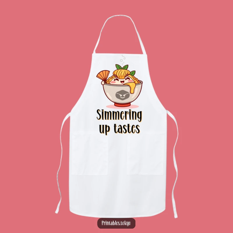 Funny Ramen Fan Apron: Cook with Cool, Noodle Style, Great Funny Gift!