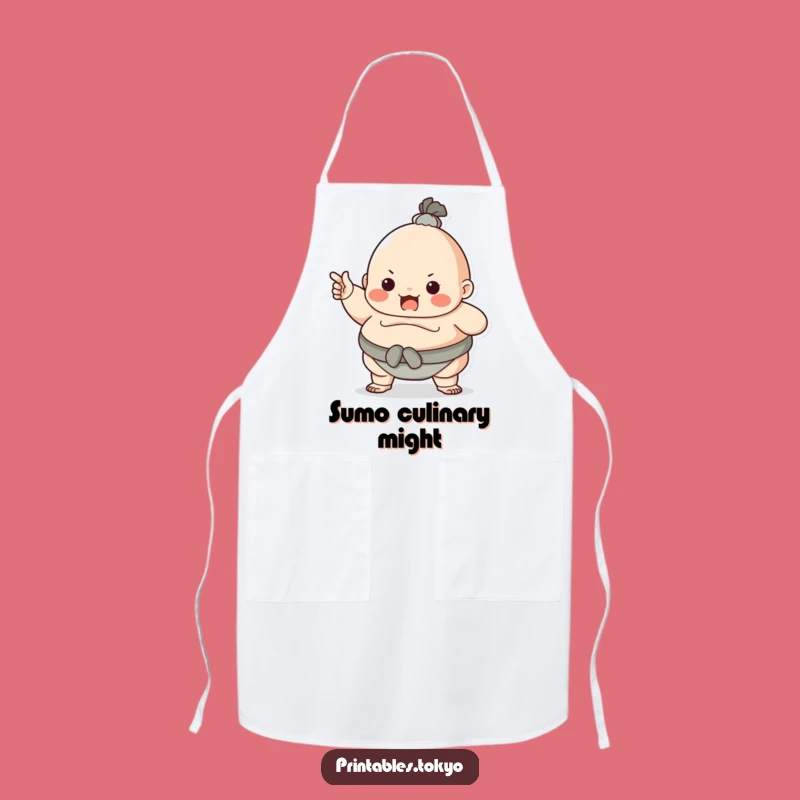 Funny Sumo Wrestler Apron - Cook with Bold Humor and Style
