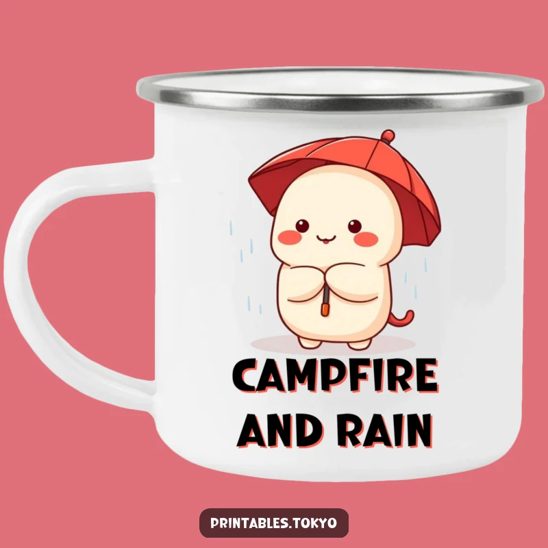Funny Dumpling Umbrella Camping Mug: Cozy Camp Companion, Rainy Day Fun, Awesome Funny Gift!