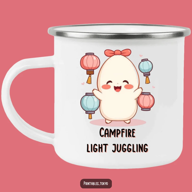 Funny Mochi Juggler Camping Mug: Adventure Light, Juggling Fun, Awesome Funny Gift!