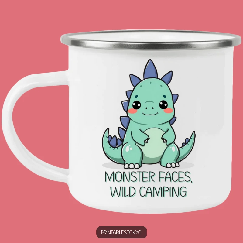 Funny Godzilla Surprise Camping Mug - Adventure Fuel, Perfect Funny Gift