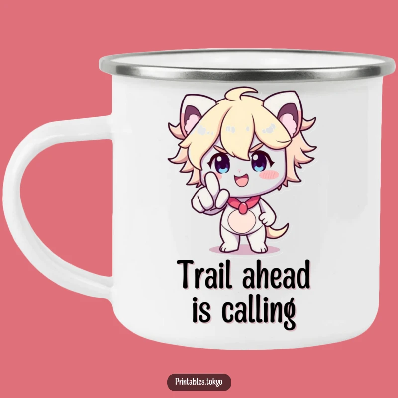 Funny Forward Pointer Camping Mug: Determined Character Cup, Your Hilarious Funny Gift for Adventures!