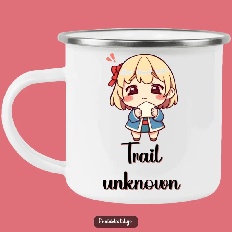 Funny Confused Camping Mug - Pondering Outdoors, Perfect Gift!