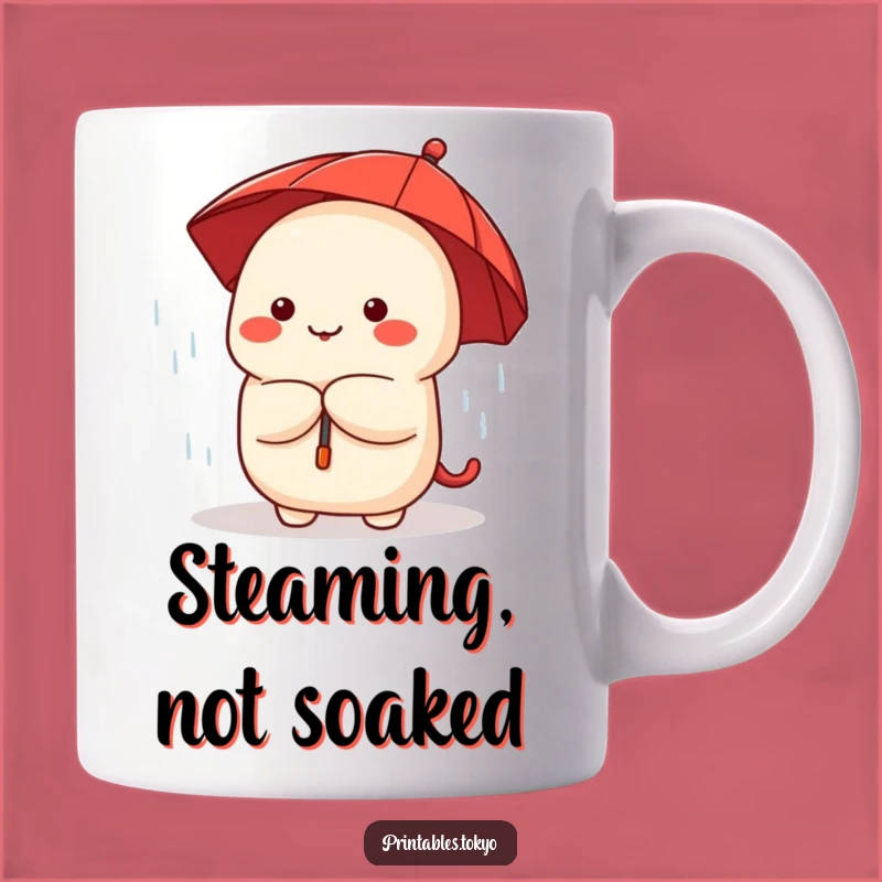 Funny Dumpling Umbrella Mug: Adorable Rainy Day Companion, Perfect Funny Gift!