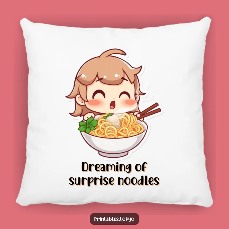 Cuddle Funny Noodle Pillow: Add Surprise Comfort and Foodie Cheer