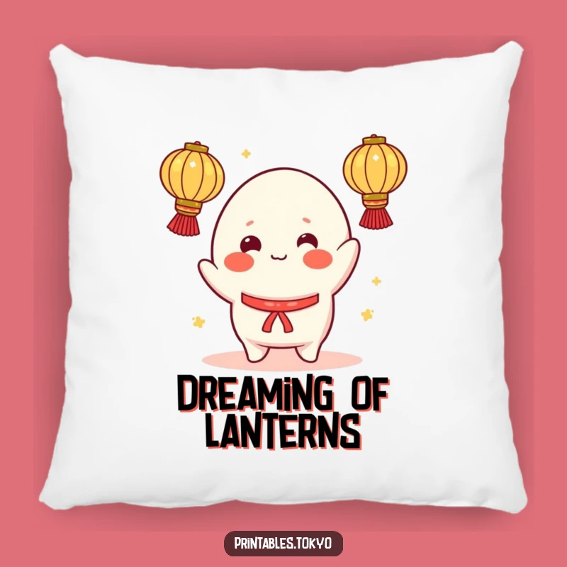 Funny Mochi Pillow: Cheerful Juggler - Cozy & Playful Accent