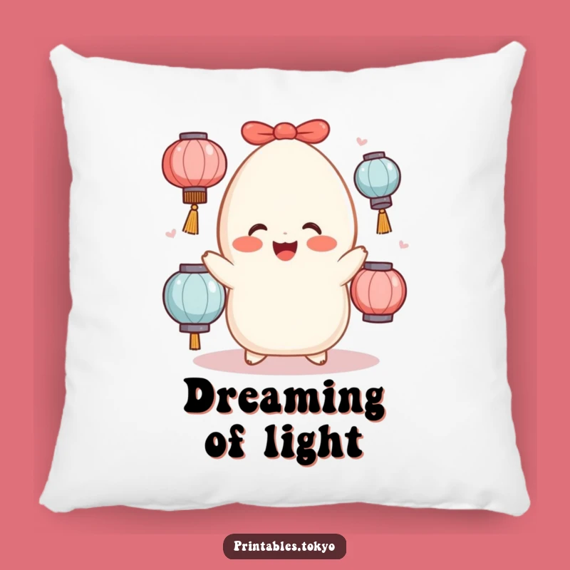 Funny Mochi Juggler Pillow: Cozy Comfort, Lantern Glow, Perfect Funny Gift!