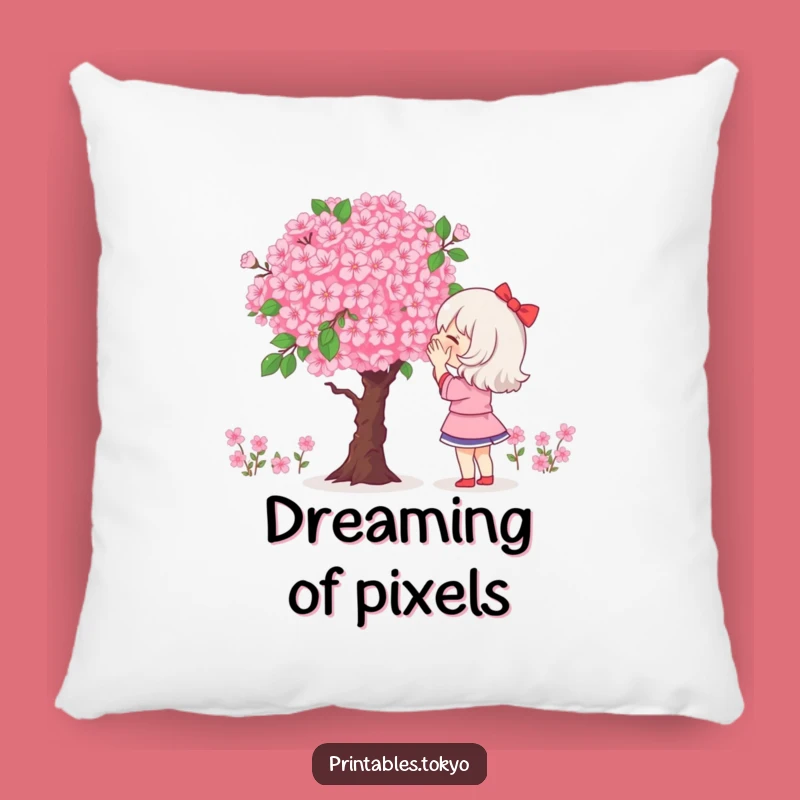 Funny Pixel Bouquet Pillow: Comfy Art Appreciation, Cute Gift
