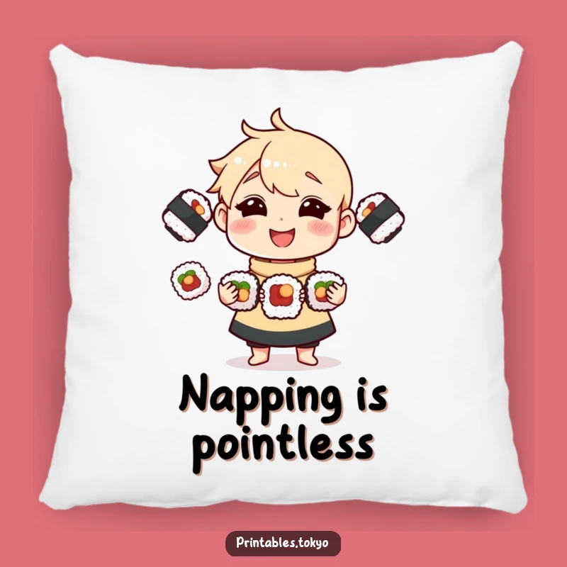 Funny Sushi Juggling Pillow: Cozy Up with This Hilarious Comforting Accent