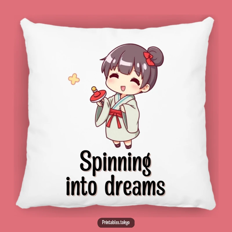 Funny Yukata Spinner Pillow: Cozy Up with Nostalgic Fun!