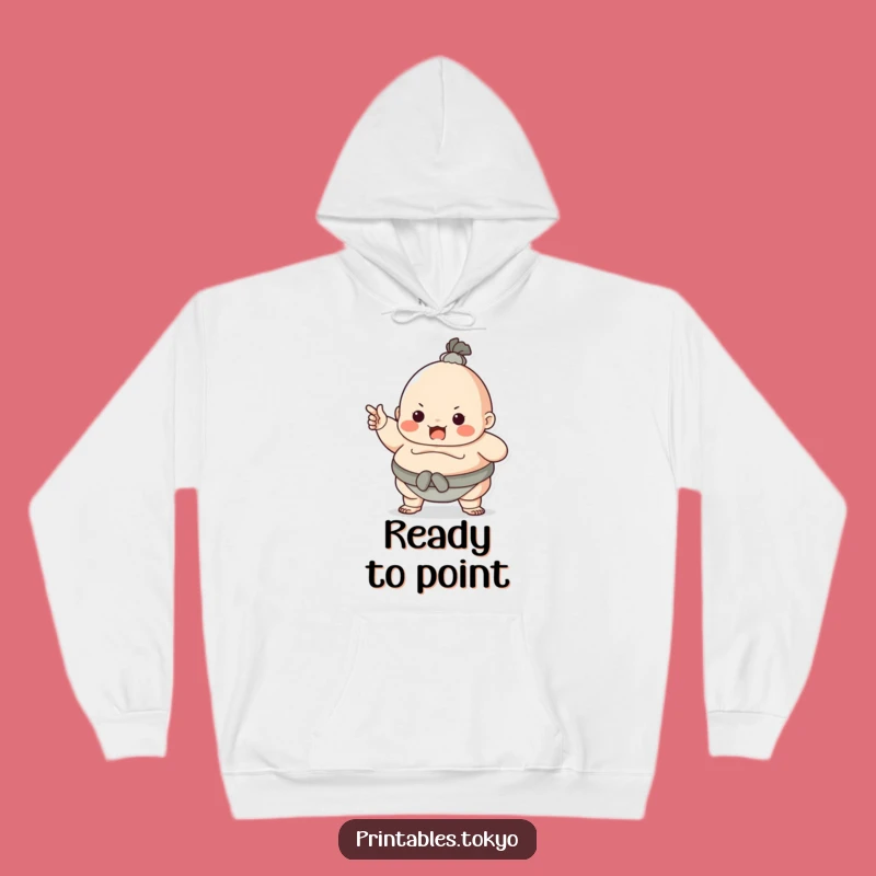 Funny Sumo Wrestler Hoodie - Cozy Up with Bold Humor