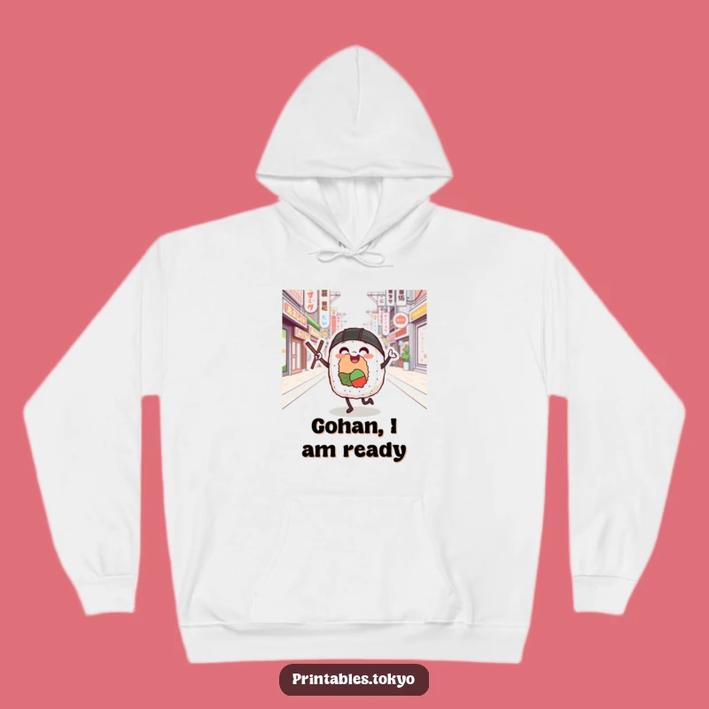 Funny Sushi Roll Dancer Hoodie: Cozy Tokyo Street Dance Comfort, Ideal Funny Gift!