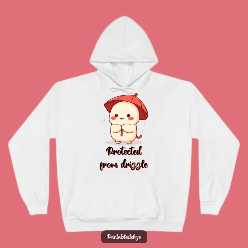 Funny Dumpling Umbrella Hoodie: Cozy Rainy Day Comfort, Ideal Funny Gift!