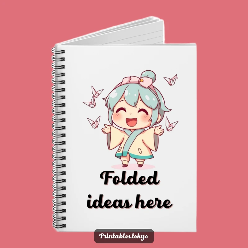 Funny Crane Juggling Notebook - Whimsical Character Journal - Creative Funny Gift