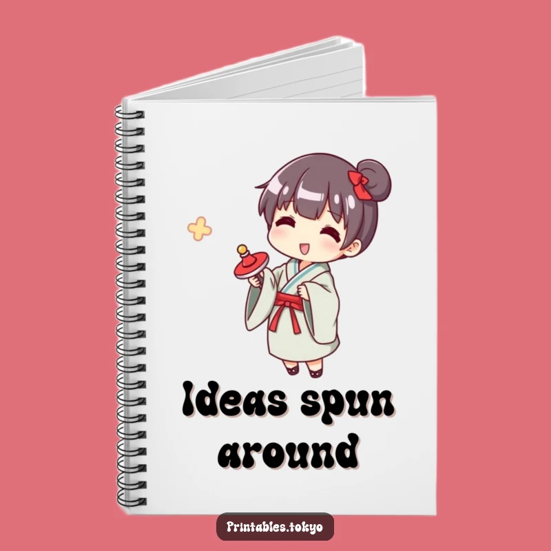 Funny Yukata Spinner Notebook: Jot Down Your Playful Ideas!