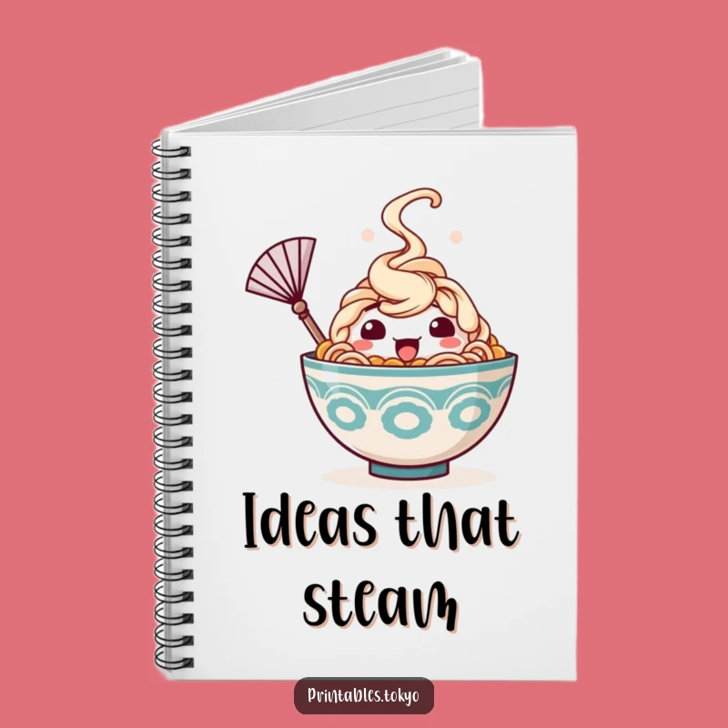 Funny Ramen Notebook: Happy Bowl Cooling Journal - Humorous Stationery