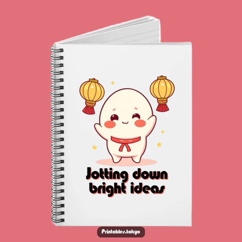 Funny Mochi Notebook: Cheerful Juggler Journal - Playful Stationery