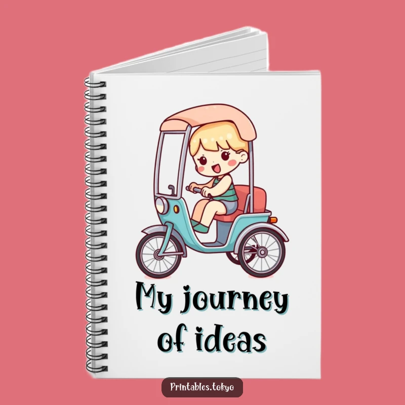 Funny Rickshaw Journal - Creative Character Notes, Perfect Gift