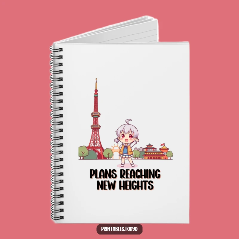 Funny Tokyo Ideas Notebook: Character's Playful Pose, Journal Gift