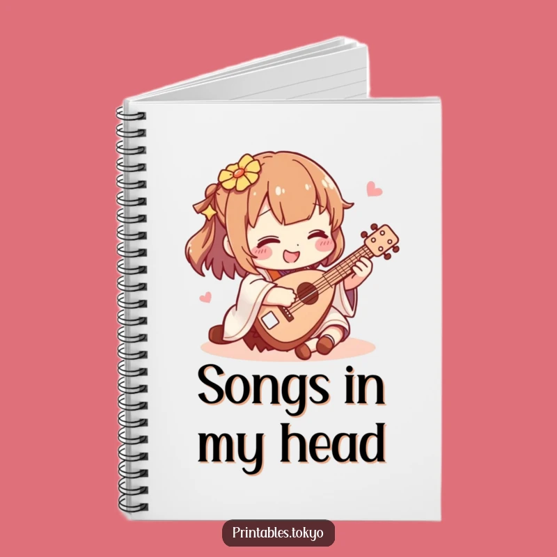 Funny Shamisen Player Notebook: Jot Down Your Mini Music Ideas!