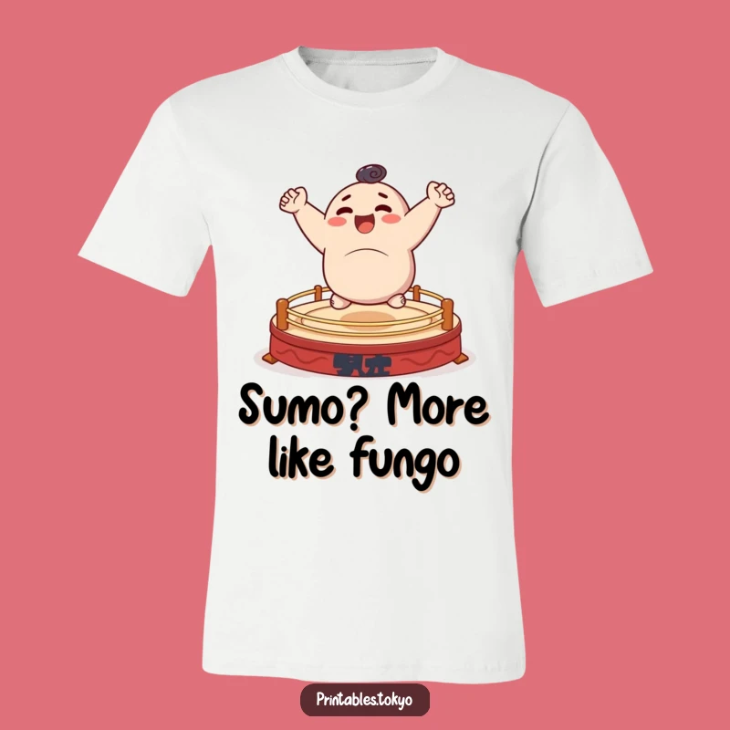 Funny Sumo Bouncer T-Shirt - Energetic Character Fun, Perfect Funny Gift