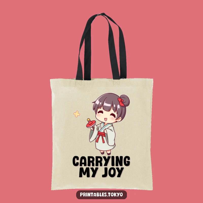Funny Yukata Spinner Tote Bag: Carry Your Playful Spirit!