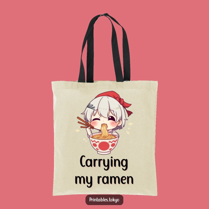 Funny Ramen Fan Tote Bag: Carry Your Love For Noodles, Perfect Gift