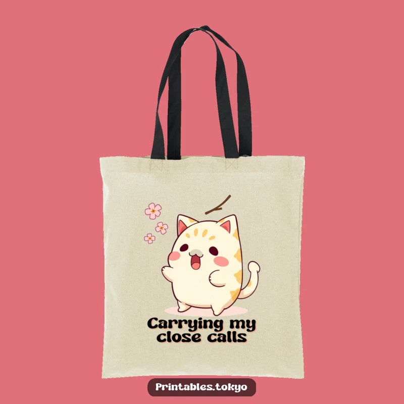 Funny Taiyaki Tote Bag: Surprised Fish Cake Blossom Dodge - Practical & Hilarious Gift